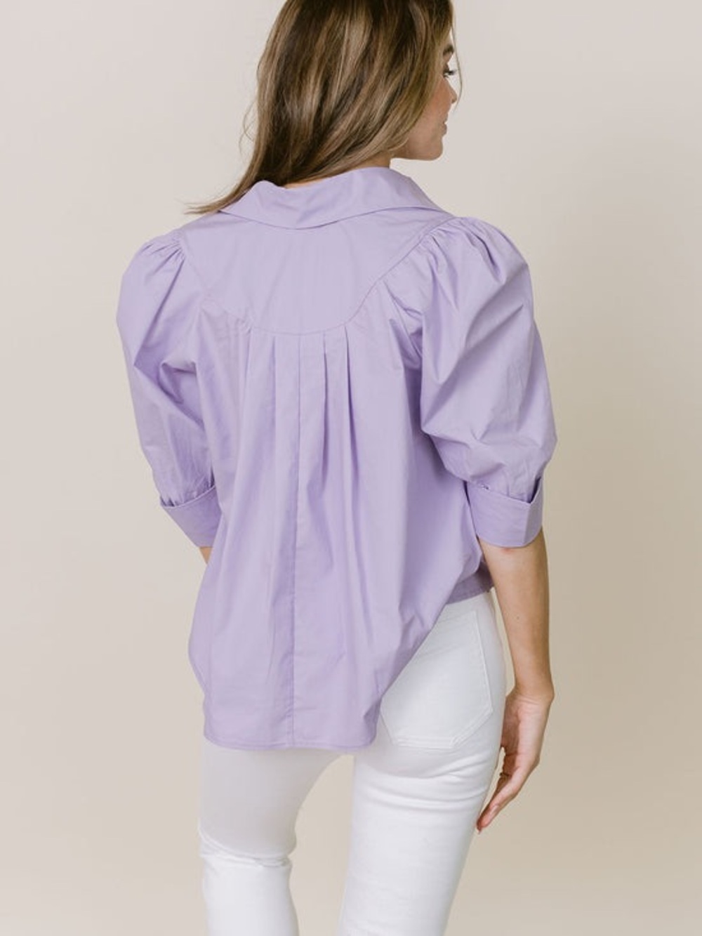 LaRoque Reba Top Lavender flowy top - Picture 2 of 4